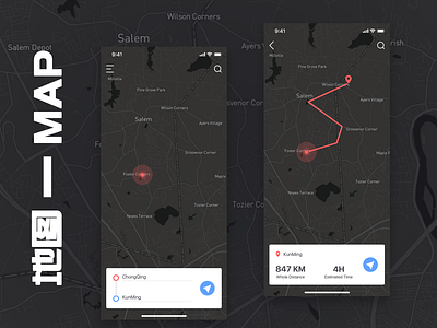 map app ui ux