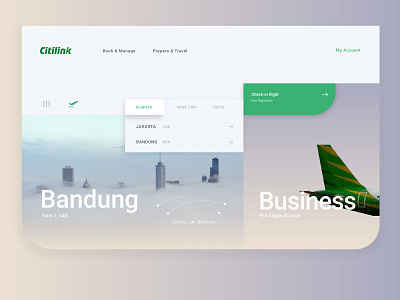 Citilink Airlines Web Concept brand identity design design app icon ui ux