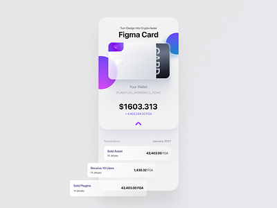 FGA CARD app figma ui