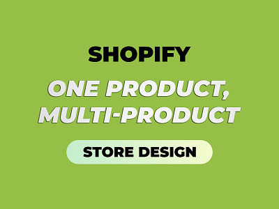Shopify Store Design: Demo Projects