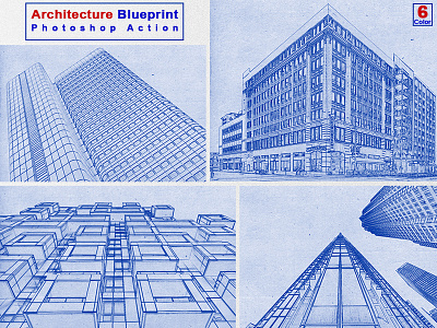 Architecture Blueprint Photoshop Action v-2 abstract acrylic architecture architecture art architecture blue print architecture color print art artistic art blue paint construction digital art drawing generator geometry graphic art photo effect photoshop action premium action sketch template