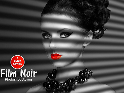 Film Noir Portrait Photoshop Action 1click action abstract action art artistic art atn atn file color design digital art dispersion effect hurricane illustration photo effect photoshop photoshop action