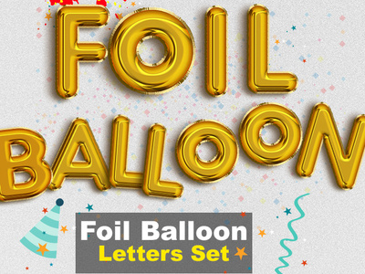 Foil Balloon Letters Set