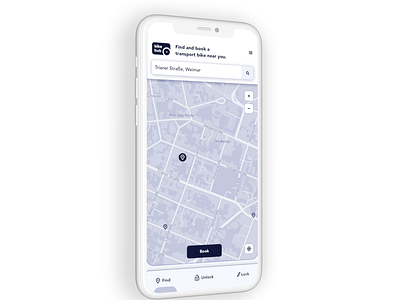 Bike Hub share economy ui product concept