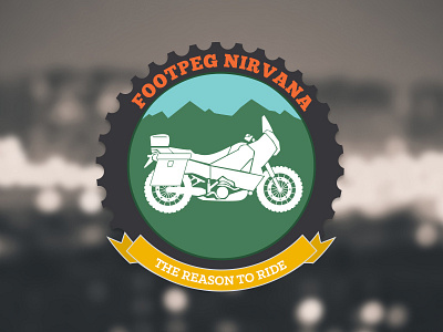 Footpeg Nirvana bike biker club club footpeg logo