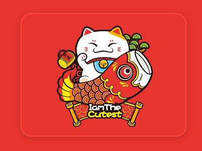 Illustration contact-part 1 chinese style colour design fortune cat illustration new year