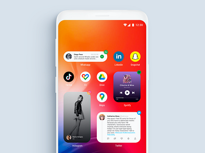 Fake Project Real Process - Android Widgets android android app android app design ui uidesign ux uxdesign uxui visual design widgets