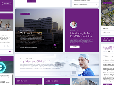 Rush Medical Group Intranet UX and UI Kit