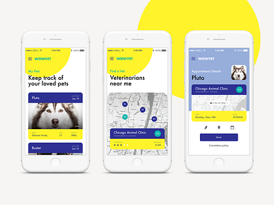 WowVet App Design