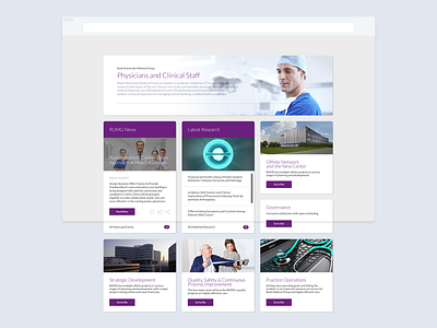 Rush Medical Group Intranet UX and UI Kit