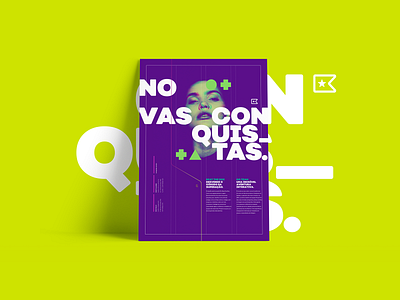 Posters Conquistar brand design branding graphic design poster design visual design visual identity