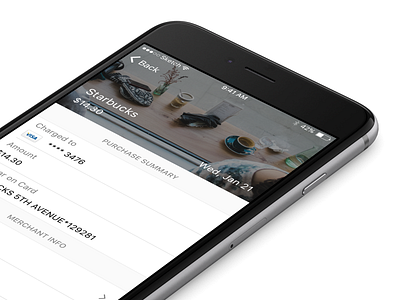 Receipt commerce concept ios iphone mobile receipt shopping ui