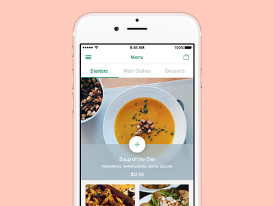 Take-out WIP app food ios iphone mobile order restaurant take out ui ux