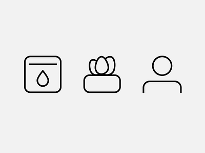 Icon Set app design figma garden icons illustration ios mobile plants ui