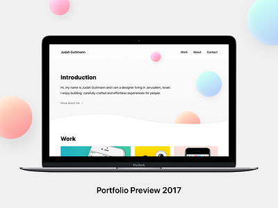 Portfolio Preview 2017 gradient portfolio preview wave web website wip
