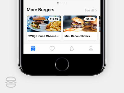 Tab Bar Icons for Burger App 2.0