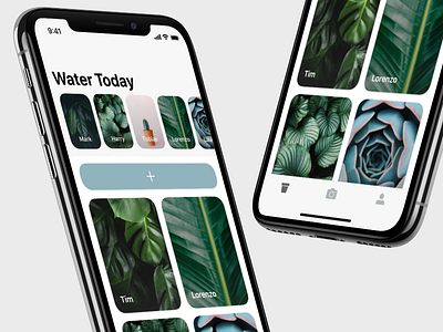 Potted v3 app design ios 11 iphone iphone x mobile plants reminder ui ux