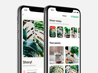 Potted V1.1 app garden ios iphone mobile plant potted reminder ui ux water wip
