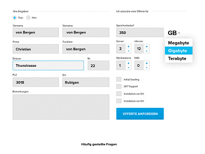 Form style for automatic offer generator