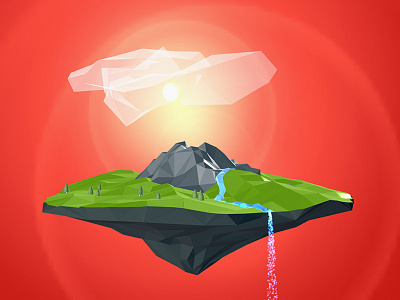 Low poly world in WebGL