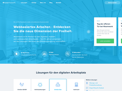 Webdesign blue web website