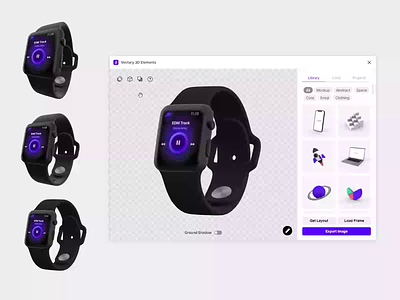 Vectary 3D Elements plugin for Figma - field of view 3d 3d figma applewatch design figma figma plugin mockup mockup3d plugin ui vectary vectary3d