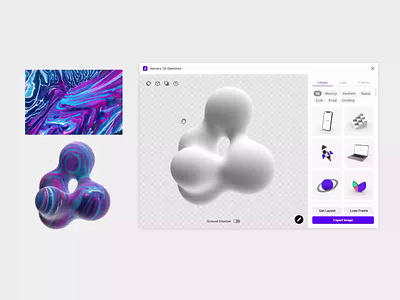 Vectary 3D Elements Plugin for Figma - Load Frame 3d 3delements 3dui blob design figma figma 3d graphic design mockup ui vectary3d visualization