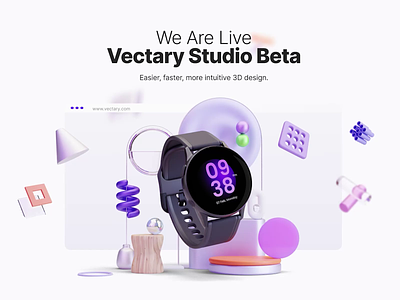 Vectary Studio Beta 3d 3ddesign 3dscene 3dui animation branding motion graphics ui vectary vectary3d