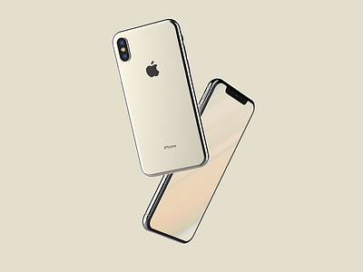 iPhone X premium apple gold iphone iphone x iphonex monochrome visualization