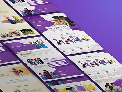 School UI UX Website Design