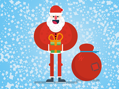 santa claus character art character concept characters christmas design illustration vector