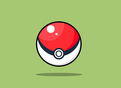 Pokeball design game illustration vector