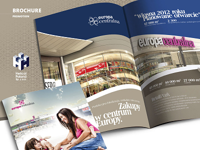 Europa Centralna for Helical Poland advertisement branding brochure design design illustration typography