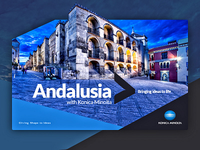 Konica Minolta Andalusia advertisement design illustration