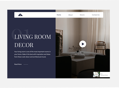 Interior Design Landing Page app design design designer interiordesign landingpage ui uibeginner uidesign uidesigner webdesign