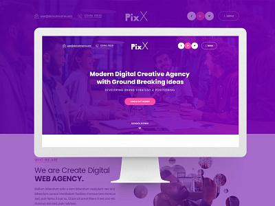 PixX — Multipurpose Portfolio & Agency PSD Template
