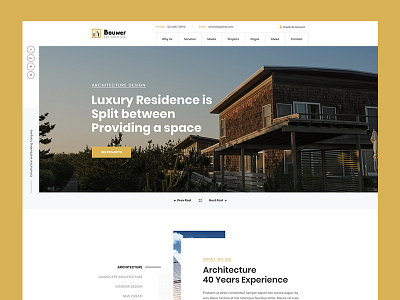 Bouwer - Architecture & Construction PSD Template building construction business decor furniture handyman home