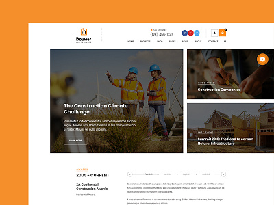 Bouwer - Architecture & Construction PSD Template