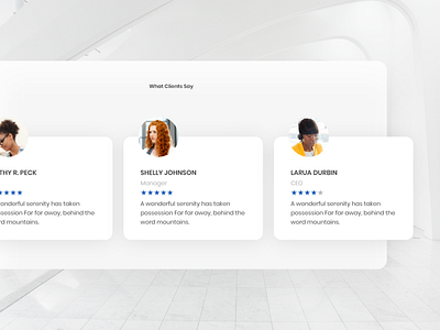 Testimonials adobe xd business clean depth minimal quote wordpress