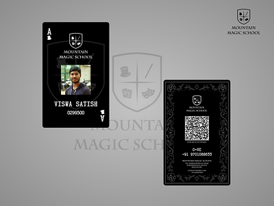 Magic School Student ID card playing card
