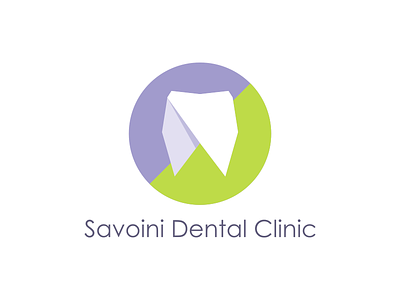Savoini Dental Clinic clinic dental design flat logo savoini teeth