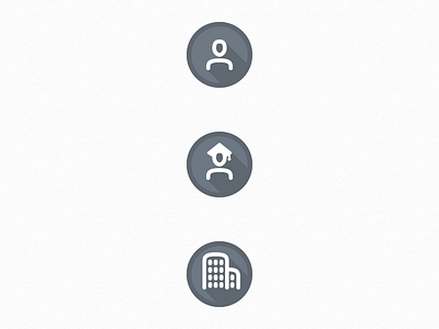 Uniboard Icons design flat icons people student university
