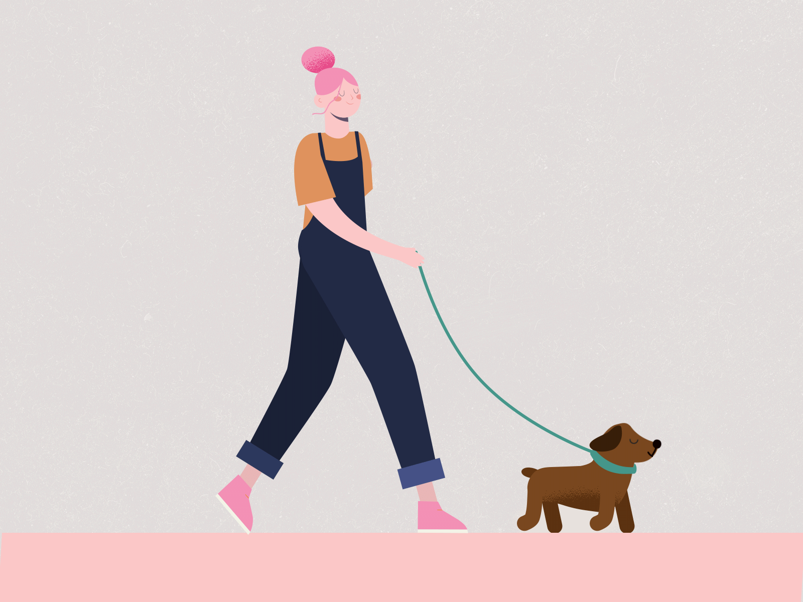 Girl with the puppy