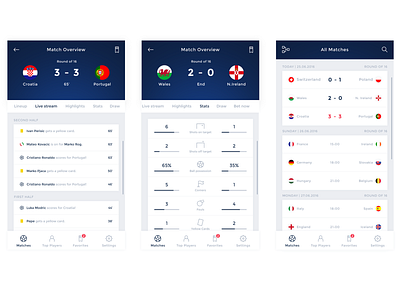 Football match overview