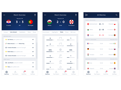 Football match overview