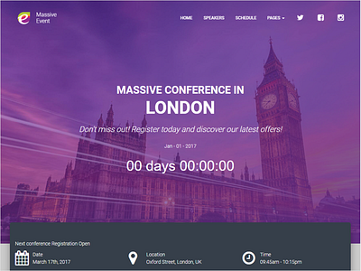 Event Conference HTML Template conference event html email thememakker