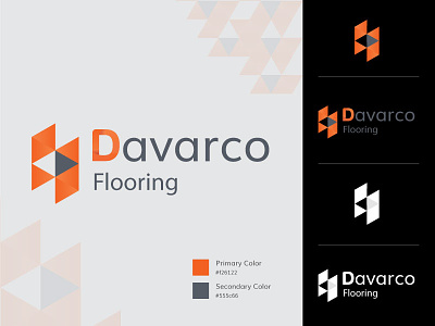 Davarco Flooring Logo brand brandidentity branding branding agency design dribbble flooring icons logo logo desigin logo illustration logotype orange color orange logo thememakker