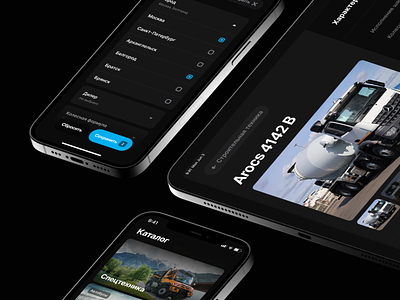 Mercedes Dealer app car cards colors dark theme design ios ipad iphone mobile store tablet ui ux