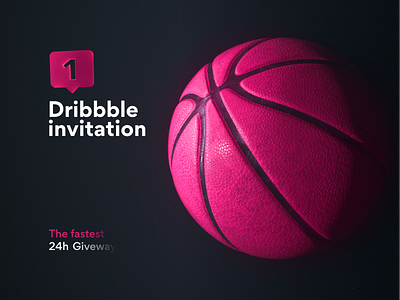 Dribbble Invitate (24h) 24h cinema 4d cinema4d colors design dribbble dribbble invitation dribbble invite fast giveway invitaion invite octane octane render octanerender