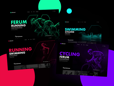 Dynamic sport page animation design sport sports branding sports design typography ui web webdesign website